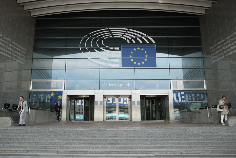 Trụ sở Nghị viện châu Âu tại Brussels, Bỉ, ngày 6-6-2024. (Ảnh: THX/TTXVN)