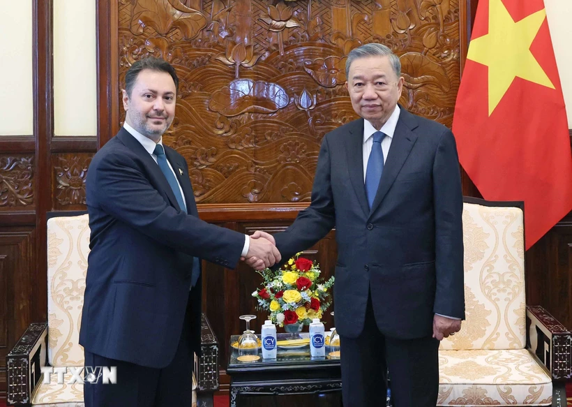 Chủ tịch nước tiếp Đại sứ Pakistan, Mozambique và Timor Leste trình Quốc thư Chủ tịch nước Tô Lâm tiếp Đại sứ Pakistan tại Việt Nam Kohdayar Marri. (Ảnh: Nhan Sáng/TTXVN)