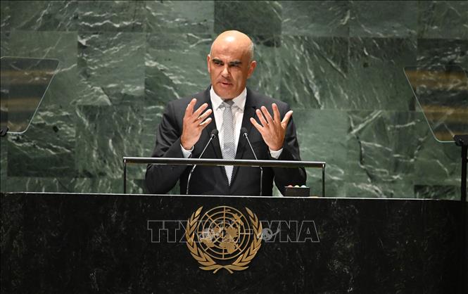 Cựu Tổng thống Thụy Sĩ Alain Berset. Ảnh: AFP/TTXVN