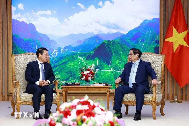 Thủ tướng Phạm Minh Chính tiếp Phó Thủ tướng Chính phủ, Bộ trưởng Ngoại giao Lào
