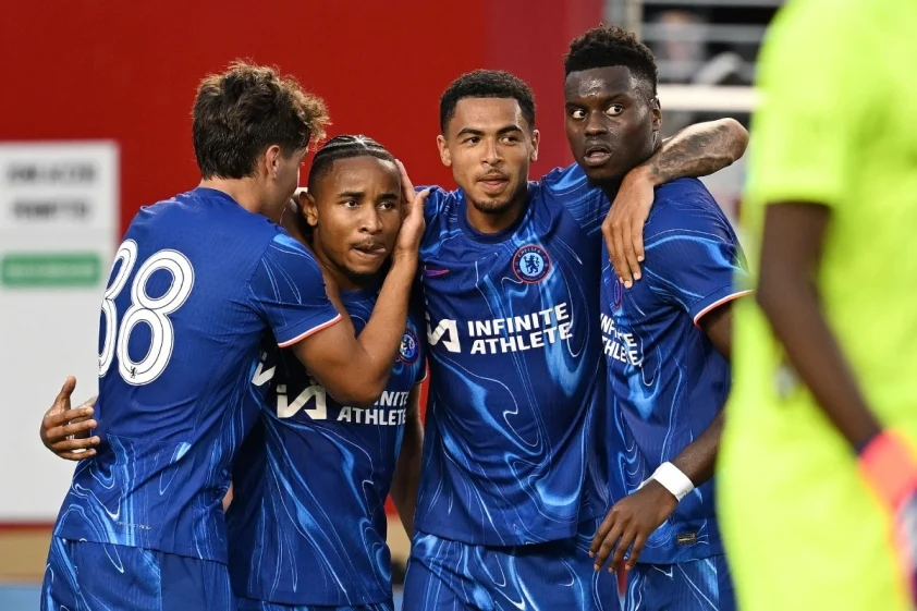 Cristopher Nkunku là người duy nhất ghi bàn cho Chelsea trận này. Ảnh: Getty.