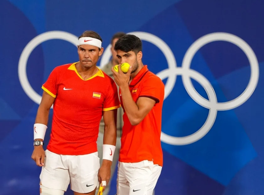 Bộ đôi Rafael Nadal/Carlos Alcaraz nhận được nhiều sự chú ý ở Olympic 2024 (Ảnh: Getty)