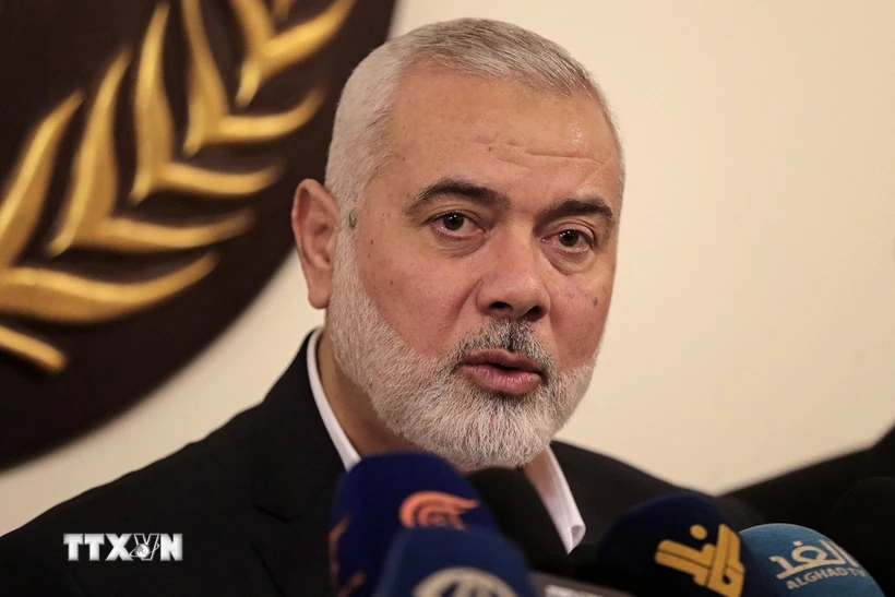 Lãnh đạo phong trào Hồi giáo Hamas Ismail Haniyeh. (Ảnh: Getty Images/TTXVN)