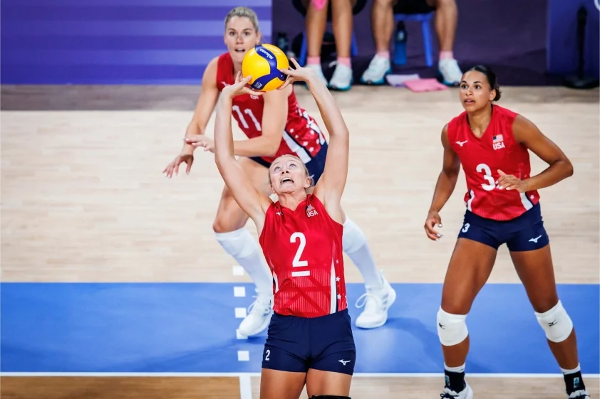 Mỹ trở thành cựu vương Olympic sau thất bại này. (Ảnh: FIVB)