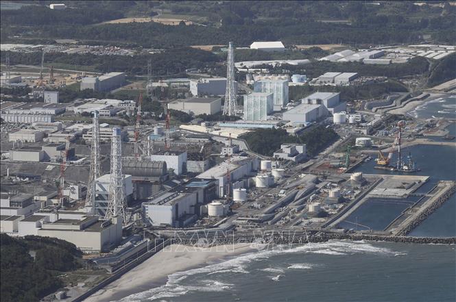 Toàn cảnh nhà máy điện hạt nhân Fukushima Daiichi ở Okuma, Fukushima, Nhật Bản. Ảnh tư liệu: AFP/TTXVN