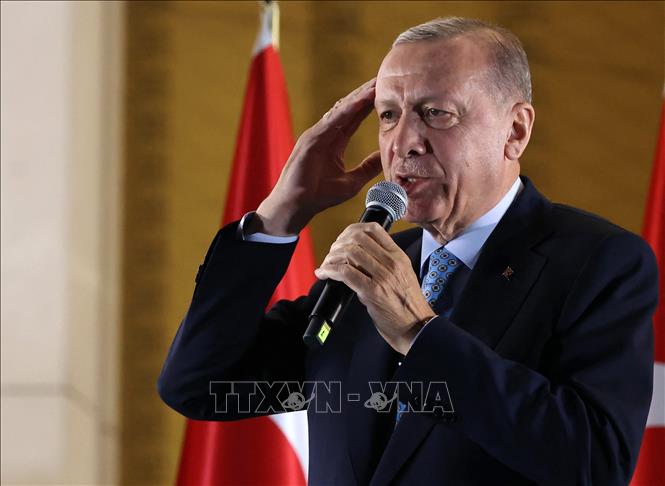 Tổng thống Thổ Nhĩ Kỳ Recep Tayyip Erdogan phát biểu tại Ankara. Ảnh: AFP/TTXVN