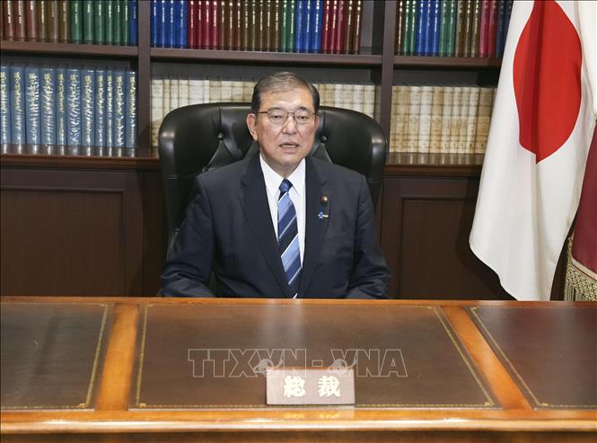 Ông Shigeru Ishiba tại trụ sở đảng Dân chủ Tự do (LDP), ở Tokyo, Nhật Bản, ngày 27-9-2024. Ảnh: Kyodo/TTXVN