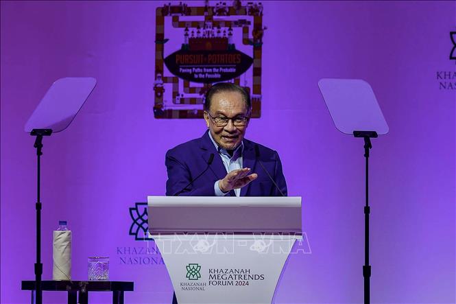 Thủ tướng Malaysia Anwar Ibrahim. Ảnh: Bernama/TTXVN phát