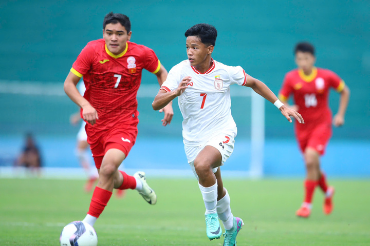 U17 Myanmar bất ngờ thắng ngược Kyrgyzstan. Ảnh: Internet