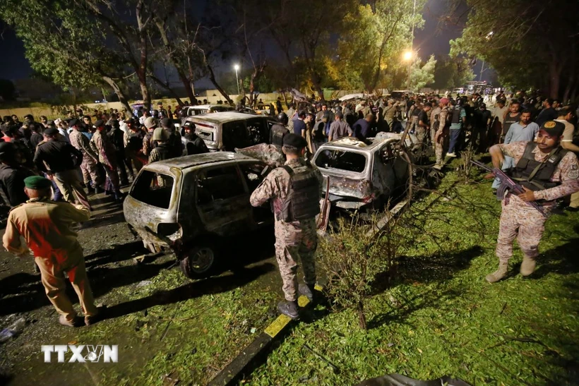 Hiện trường một vụ tấn công ở Pakistan. (Ảnh minh họa. THX/TTXVN)