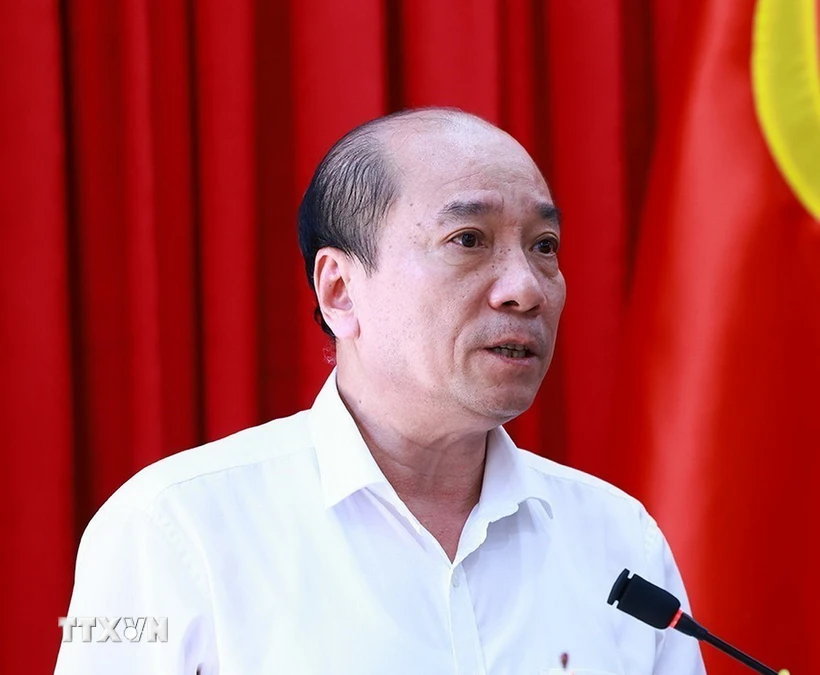 Kỷ luật Khiển trách Chủ tịch, Phó Chủ tịch Ủy ban Nhân dân tỉnh Đắk Lắk Ông Phạm Ngọc Nghị. (Ảnh: Dương Giang/TTXVN)