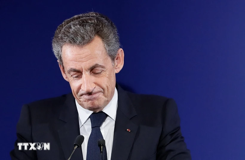 Cựu Tổng thống Pháp Nicolas Sarkozy tại thủ đô Paris. (Ảnh: AFP/TTXVN)