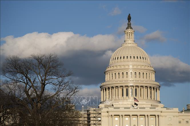 Tòa nhà Quốc hội Mỹ tại Washington, D.C. Ảnh: THX/TTXVN