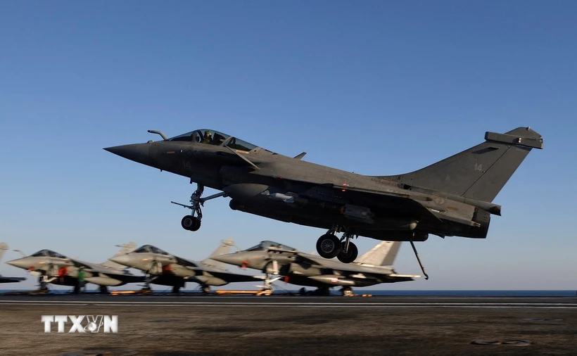 Trong ảnh (tư liệu): Máy bay chiến đấu Rafale của Pháp. (Ảnh: AFP/ TTXVN)