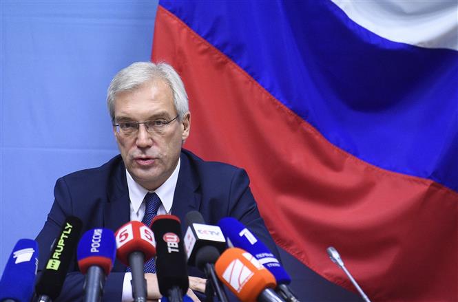 Thứ trưởng Ngoại giao Nga Aleksandr Grushko. Ảnh: AFP/TTXVN