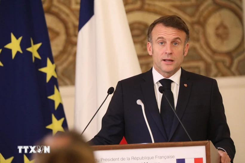 Tổng thống Pháp Emmanuel Macron. (Ảnh: THX/TTXVN)