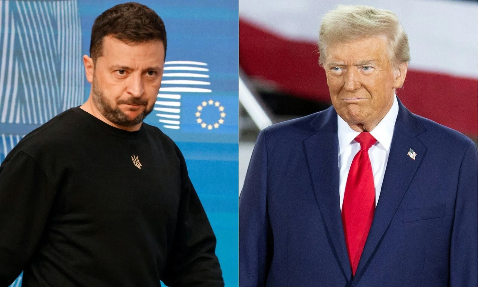 Tổng thống Ukraine Volodymyr Zelensky và Tổng thống Mỹ Donald Trump. Ảnh: AFP