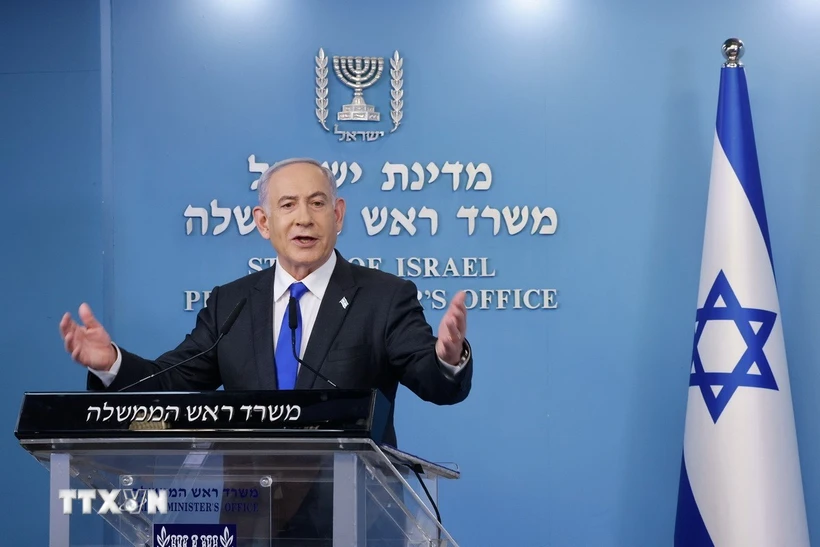 Thủ tướng Israel Benjamin Netanyahu. (Ảnh: THX/TTXVN)