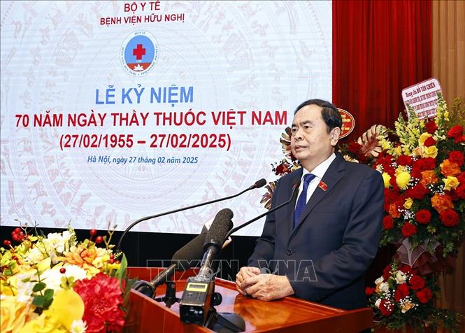 Chủ tịch Quốc hội Trần Thanh Mẫn phát biểu. Ảnh: Doãn Tấn/TTXVN