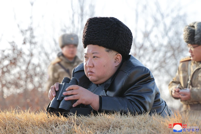 Nhà lãnh đạo Triều Tiên Kim Jong-un. (Ảnh: Yonhap/TTXVN)