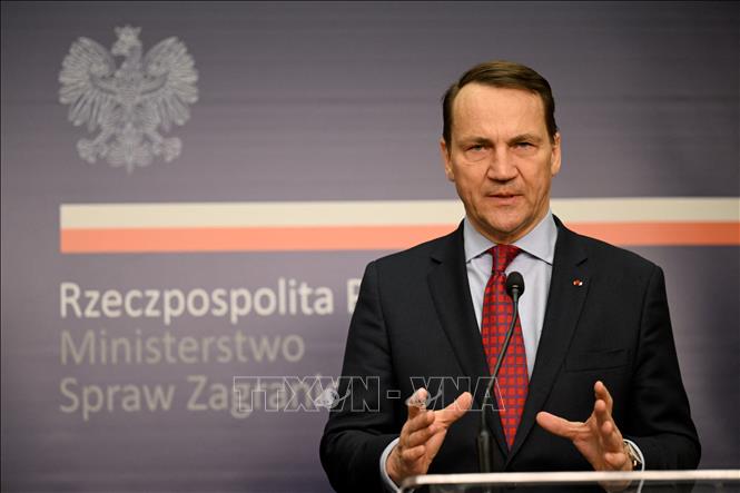 Ngoại trưởng Ba Lan Radoslaw Sikorski. Ảnh tư liệu: AFP/TTXVN