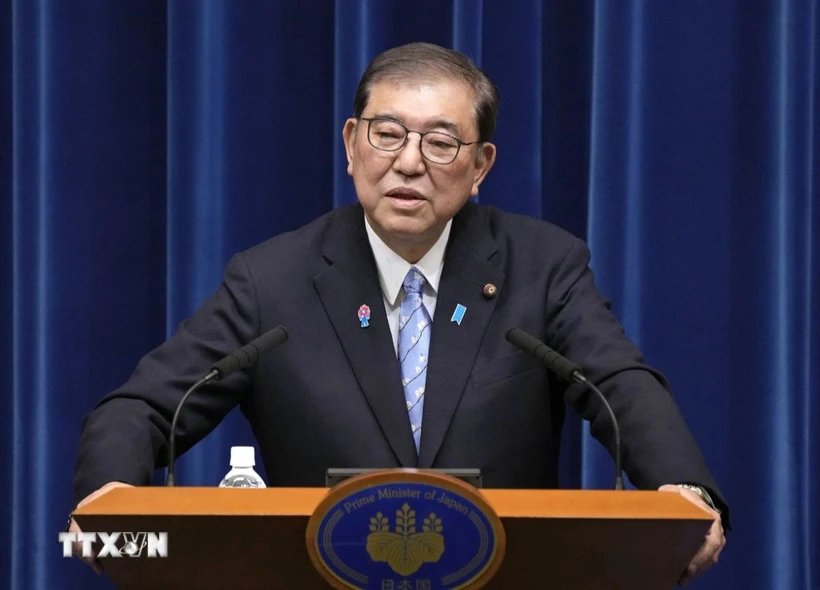 Thủ tướng Nhật Bản Shigeru Ishiba. (Ảnh: Kyodo/TTXVN)