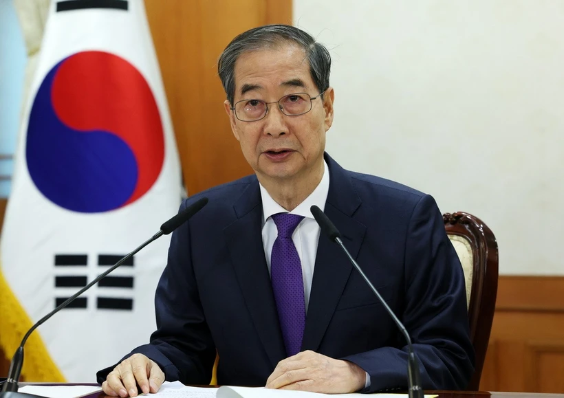 Cựu quyền Tổng thống kiêm Thủ tướng Hàn Quốc Han Duck-soo. (Nguồn: Yonhap/TTXVN)