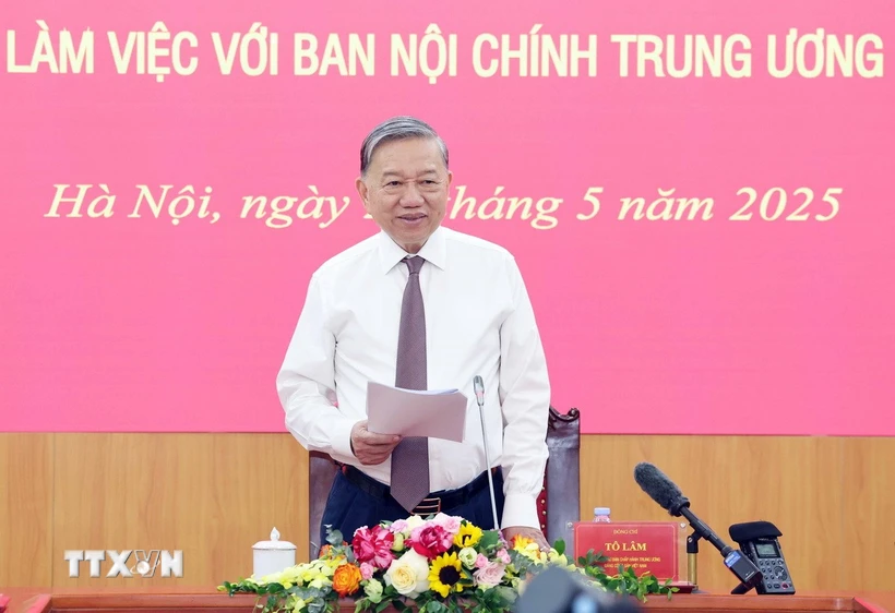 Công tác nội chính phải hướng mục tiêu giữ vững ổn định để phát triển đất nước