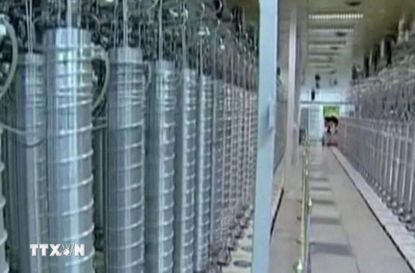 Iran nêu điều kiện cho phép người Mỹ thanh sát các cơ sở hạt nhân Bên trong một cơ sở hạt nhân của Iran. (Ảnh: IRNA/TTXVN)