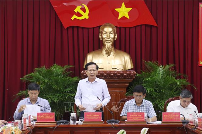 Ông Đỗ Thanh Bình, Ủy viên Trung ương Đảng, Bí thư Thành ủy Cần Thơ phát biểu.